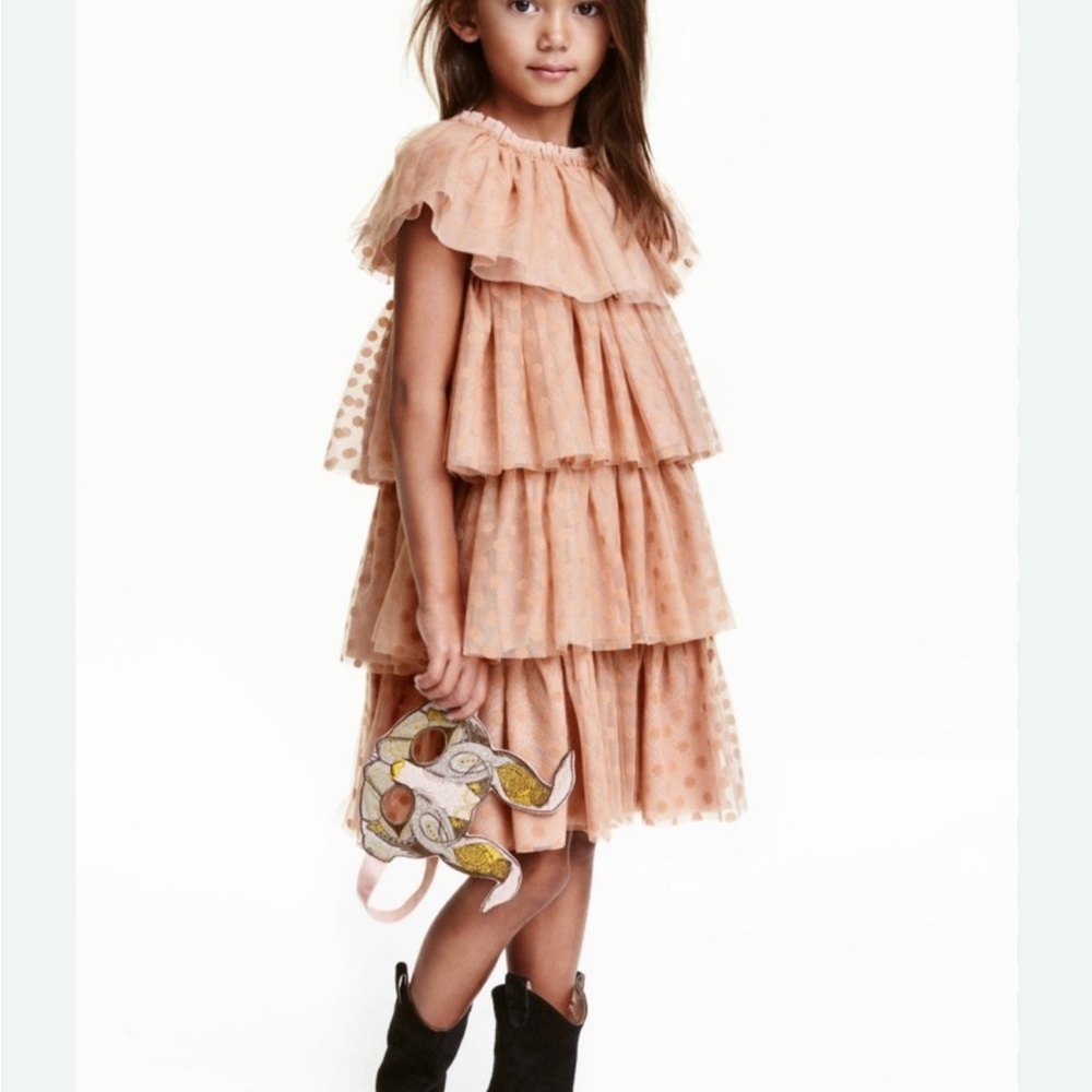H&M Studio Kids' Peach Tulle Dress